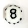 NBR-8: Number 8 Single Bead