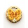 PB061800 - 18mm Porcelain Disk Yellow-gold Butterfly