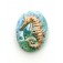 PM021824 - 18x24mm Porcelain Puffed Oval Seahorse