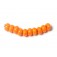 SP024 - Ten Opaque Orange Rondelle Spacer Beads