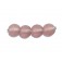STL04 Clearance - Four Rose Transparent Matte Finish Lentil Beads