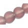 STL04 Clearance - Four Rose Transparent Matte Finish Lentil Beads