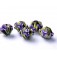 10205707 - Five Purple Iris Crystal Beads
