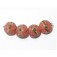 10704312 - Four Pink/Soft Orange Lentil Beads