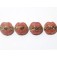 10704312 - Four Pink/Soft Orange Lentil Beads