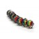 11008201 - Seven Rainbow Balloons Rondelle Beads