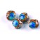Yellowstone Midway Geyser Basin  grace lampwork beads artisan handmade glass beads SRA