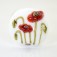 California Poppy Flower Lentill Focal Bead