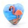Flamingo Plump Heart Focal Bead