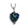 HN-11813705 - Deep Blue Ocean Heart Necklace