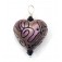HP-11808105 - Light Purple Pearl Surface Heart Pendant