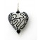 HP-11813105 - Black & White Heart Pendant