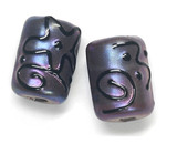 11204503 - Six Light Purple Pearl Surface Mini Kalera Beads
