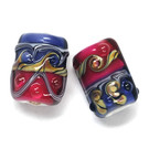 10108003 - Six Pink/Purple Mini Kalera Beads