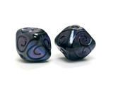 11204707 - Five Purple Pearl Surface Crystal Beads