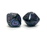 11204707 - Five Purple Pearl Surface Crystal Beads