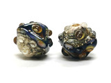 10407007 - Five Transparent Ink Blue w/Free Style Crystal Beads
