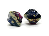 10108007 - Five Pink/Purple Crystal Beads