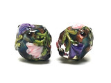10407407 - Five Pink & Purple Floral Crystal Beads