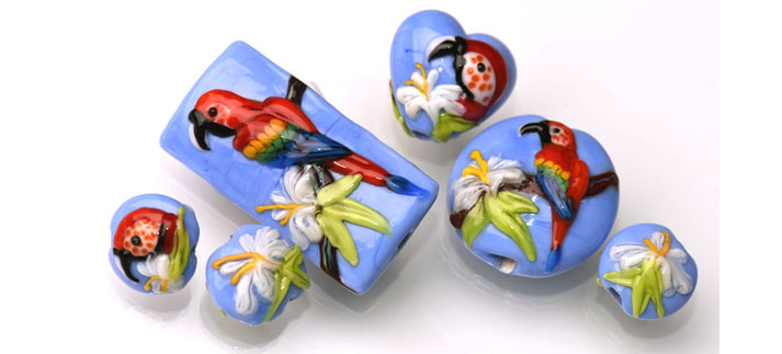Grace Lampwork Beads Fruit002 - Rasberry Focal Bead - New Products